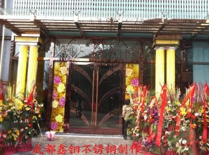 不锈钢地弹门.旋转门20