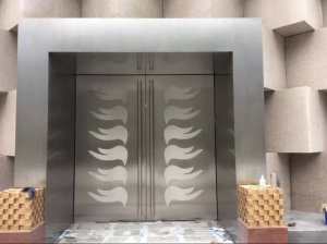 不锈钢地弹门.旋转门27