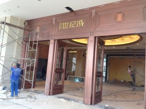 不锈钢地弹门